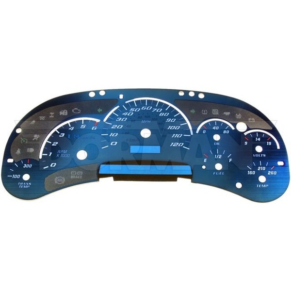 Motormite Instrument Cluster Upgrade Kit- Aqua W/, 10-0107B 10-0107B